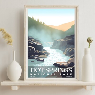 Hot Springs National Park Poster, Travel Art, Office Poster, Home Decor | S3 - image6